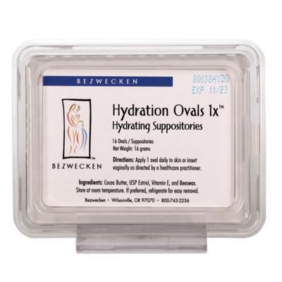 Hydration Ovals 1x by Bezwecken, 16 suppositories