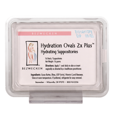 Hydration Ovals 2x Plus by Bezwecken, 16 suppositories