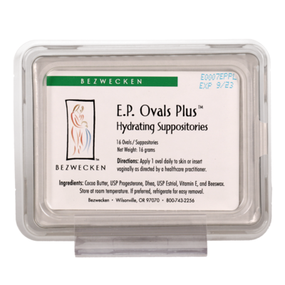EP Ovals Plus by Bezwecken, 16 suppositories