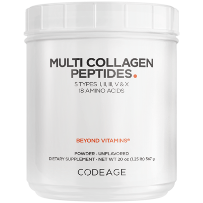 Multi Collagen Peptides Powder, Unflavored by Codeage, 567 Grams