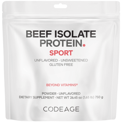 Beef Isolate Protein Powder by Codeage, 750 Grams