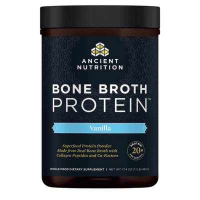 Bone Broth Protein Vanilla by Ancient Nutrition, 492 Grams