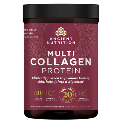 Multi Collagen Protein, Unflavored by Ancient Nutrition, 454 Grams