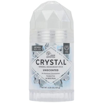 Unscented Crystal Stick Deodorant by Crystal, 4.25 Ounces