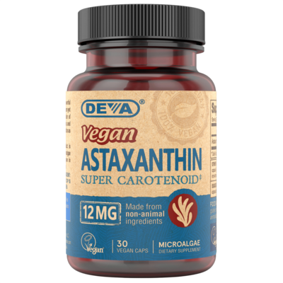 Vegan Astaxanthin 12mg by Deva Nutrition, 30 capsules