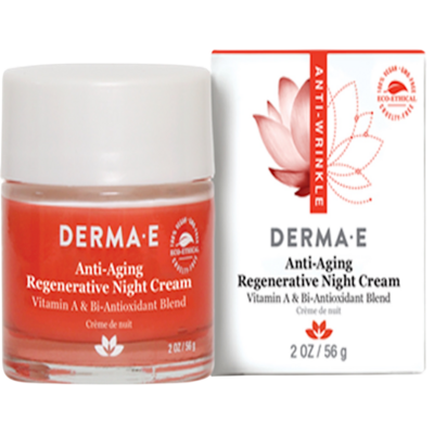 Anti Aging Regenerative Night Cream by DermaE Natural Bodycare, 2 ounces