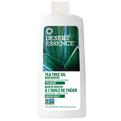 Tea Tree Oil Mouthwash Spearmin by Desert Essence, 16 Ounces