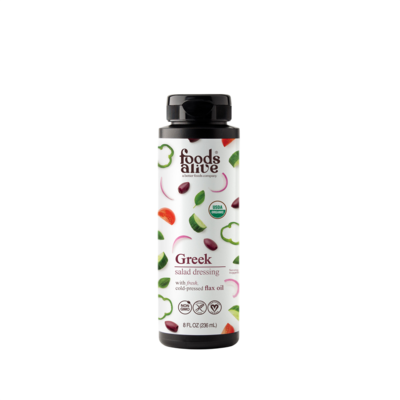 Greek Salad Dressing Organic by Foods Alive, 236 Milliliters
