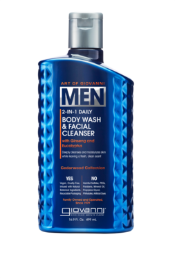GIOVANNI MEN 2-in-1 Body Wash by Giovanni Cosmetics, 16.9 Ounces
