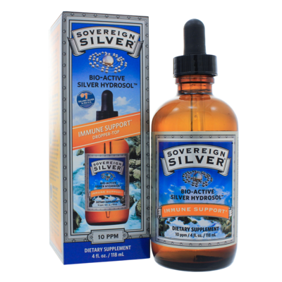 Bio-Active Silver Hydrosol Immune Dropper by Sovereign Silver, 118 Milliliters