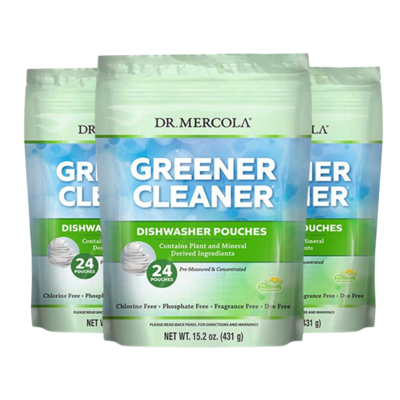 Greener Cleaner® Dishwasher Pouches by Dr. Mercola Premium Products, 24 Pouches