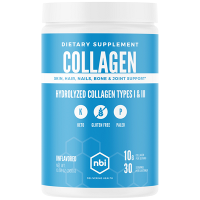 Collagen Types I & III Powder by NBI, 300 Grams