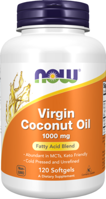 Virgin Coconut Oil 1000mg by NOW Foods, 120 Softgels