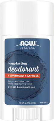 Long-Lasting Deodorant Cedarwood by NOW/Personal Care, 2.2 Ounces