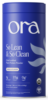 So Lean & So Clean, Plant Protein, Vanilla by Ora Organic, 600 Grams