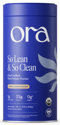So Lean & So Clean: Protein Powder - Vanilla Chai by Ora Organic, 600 Grams