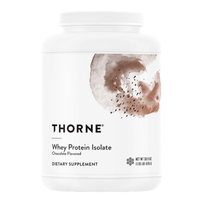 Whey Protein Isolate, Chocolate by Thorne, 906 Grams