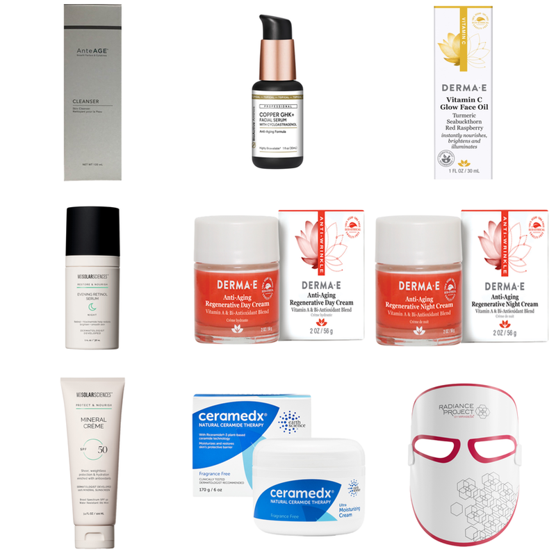 Anti-Aging Beauty Bundle by Rise Wellness & Longevity, 9-piece starter set