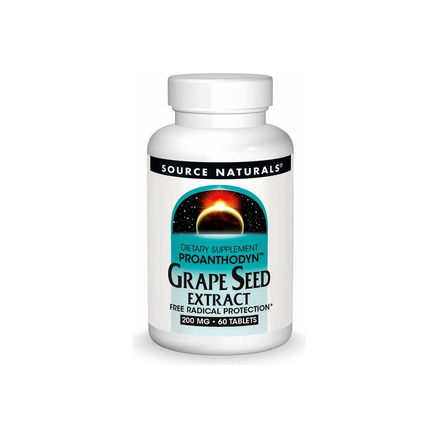 Grape Seed Extract, Proanthodyn 200 mg by Source Naturals, 60 tablets
