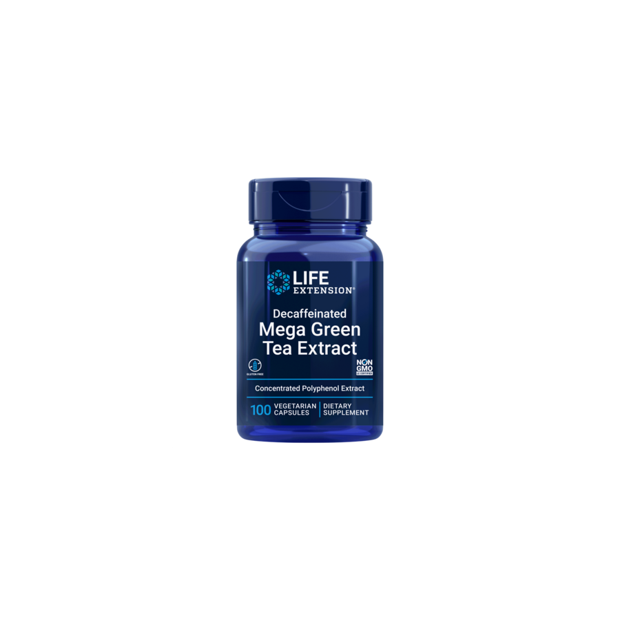 Decaffeinated Mega Green Tea Extract by Life Extension, 100 vegetarian capsules